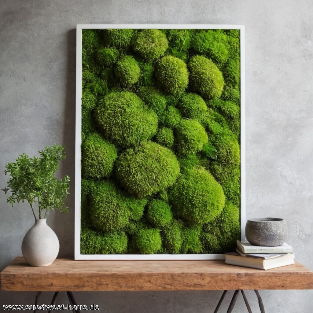 Innenbegrünung mit Moosbildern: Pflegeleichte Natur für die Wand