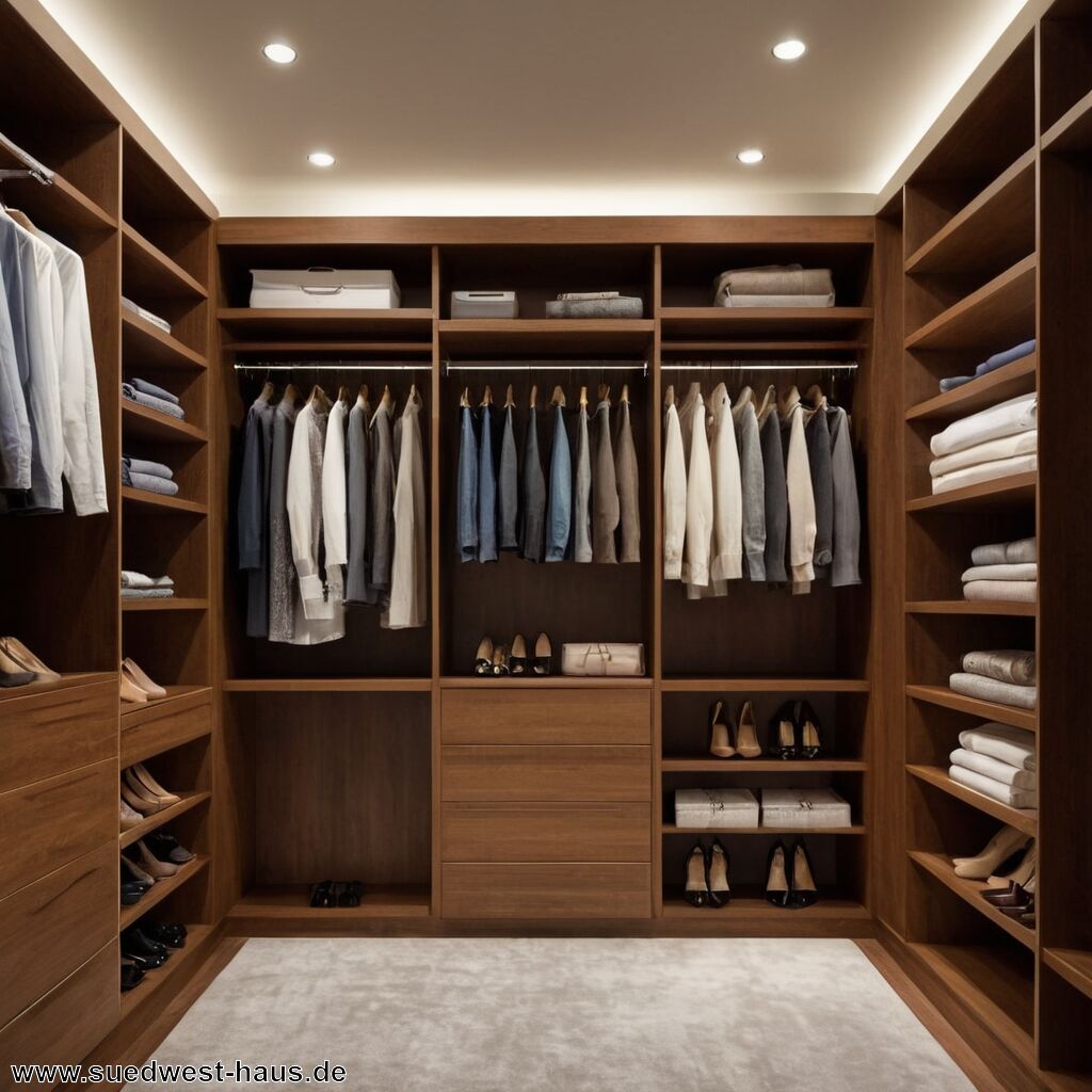 Begehbare Kleiderschränke clever geplant: Auch auf wenig Fläche