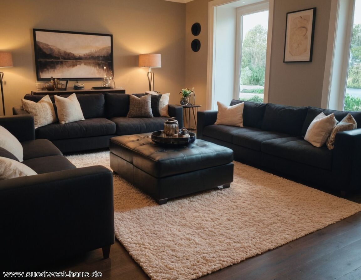 Räume optisch vergrößern oder verkleinern   - Schwarz in der Inneneinrichtung: Mut zur dunklen Eleganz