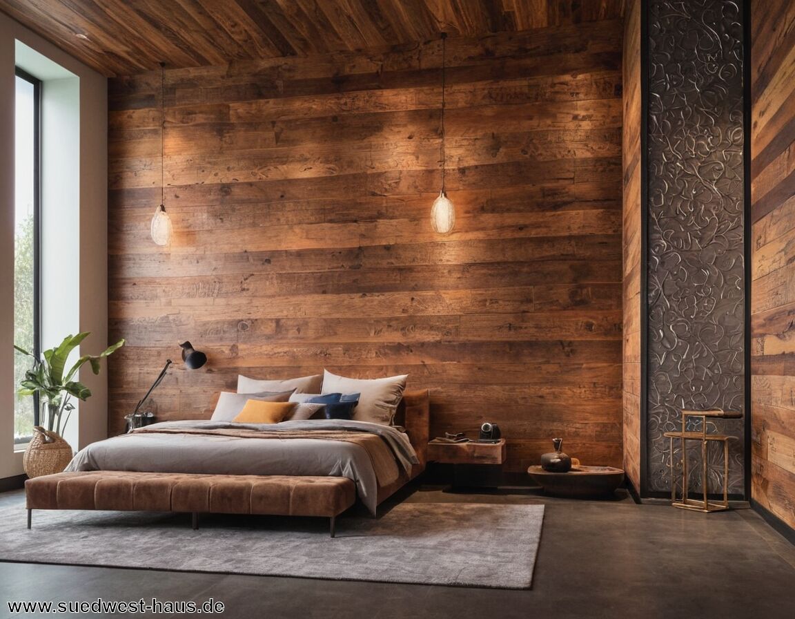 Kombination verschiedener Materialien ausprobieren   - Akzentwände gestalten: Materialien und Farben für mehr Tiefe