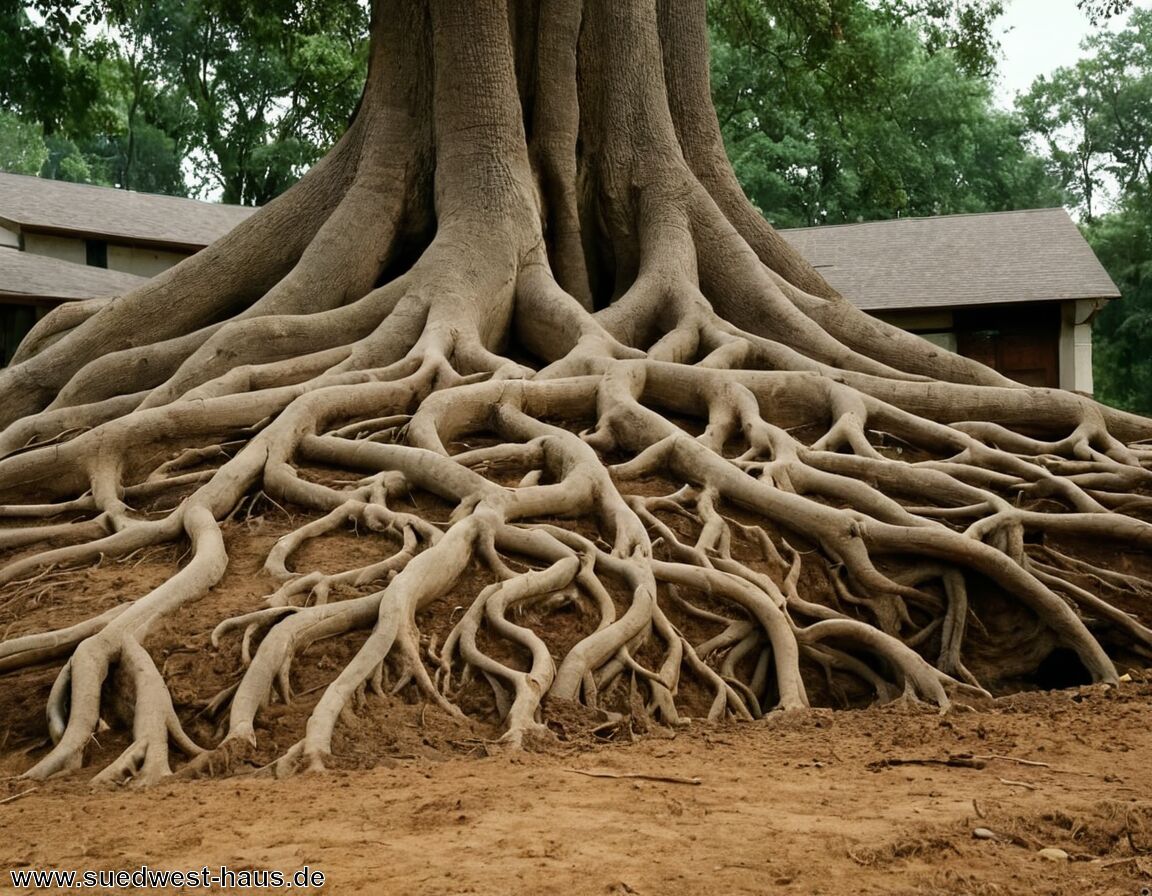 Baumwurzeln und Hausbau: Unsichtbare Gefahr auf dem eigenen Grundstück