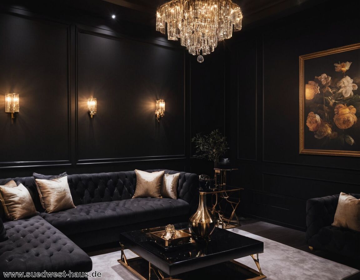 Schwarz in der Inneneinrichtung: Mut zur dunklen Eleganz